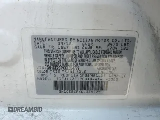 2019 Nissan Note SV with VIN 3N1CE2CPXKL354779, listed as a Copart auction lot 62073885 with 121,887 mi miles and Clean title. Bid and sale history available at DreamBid. Image 12.