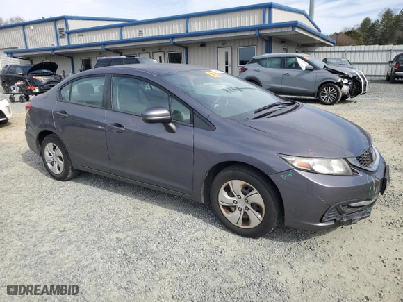 2015 Honda Civic Sedan LX with VIN 2HGFB2F53FH542573, listed as a Copart auction lot 44919835 with 106,842 mi miles and Salvage Title. Bid and sale history available at carsss.com. Image 4.