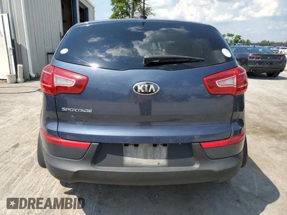 2013 Kia Sportage LX with VIN KNDPB3A21D7382465, listed as a Copart auction lot 64368445 with 125,776 mi miles and Clean title. Bid and sale history available at DreamBid. Image 6.