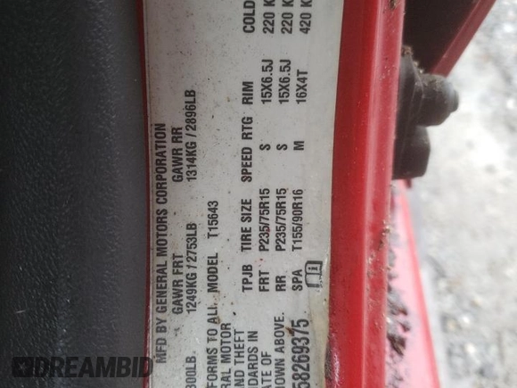 2005 Chevrolet Colorado 1SC LS Z85 with VIN 1GCDT136558269375, listed as a Copart auction lot 79520574 with 239,854 mi miles and Salvage title. Bid and sale history available at DreamBid. Image 13.
