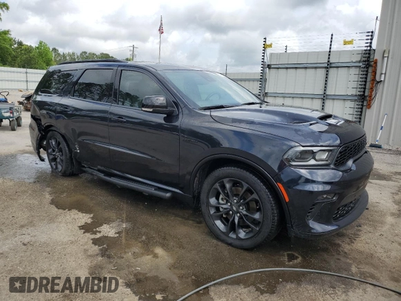 2023 Dodge Durango R/T Plus with VIN 1C4SDJCT6PC695571, listed as a Copart auction lot 54129245 with 12,119 mi miles and Salvage title. Bid and sale history available at DreamBid. Image 4.