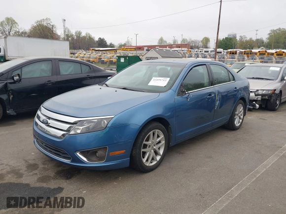 2010 Ford Fusion SEL with VIN 3FAHP0JG3AR419607, listed as a IAAI auction lot 41899712 with 147,962 mi miles. Bid and sale history available at carsss.com. Image 2.