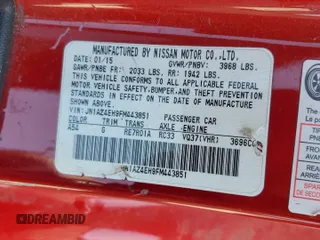 2015 Nissan 370Z Sport with VIN JN1AZ4EH9FM443851, listed as a Copart auction lot 42429035 with 116,411 mi miles and Clean Title. Bid and sale history available at carsss.com. Image 14.