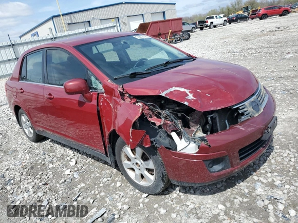 2008 Nissan Versa 1.8 S with VIN 3N1BC11E08L374304, listed as a Copart auction lot 50852395 with 166,168 mi miles and Salvage Title. Bid and sale history available at carsss.com. Image 4.
