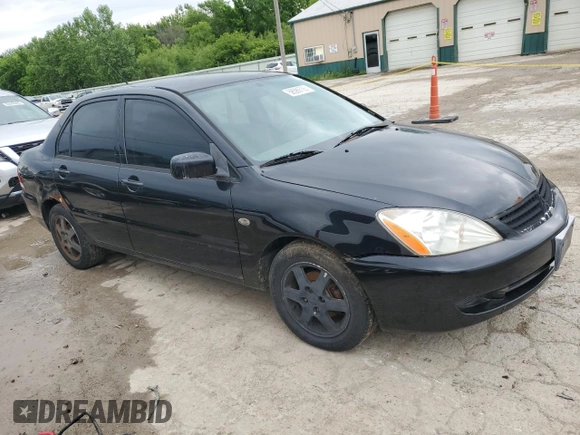 2006 Mitsubishi Lancer ES with VIN JA3AJ26E76U073785, listed as a Copart auction lot 58589705 with 177,952 mi miles and Clean title. Bid and sale history available at DreamBid. Image 4.