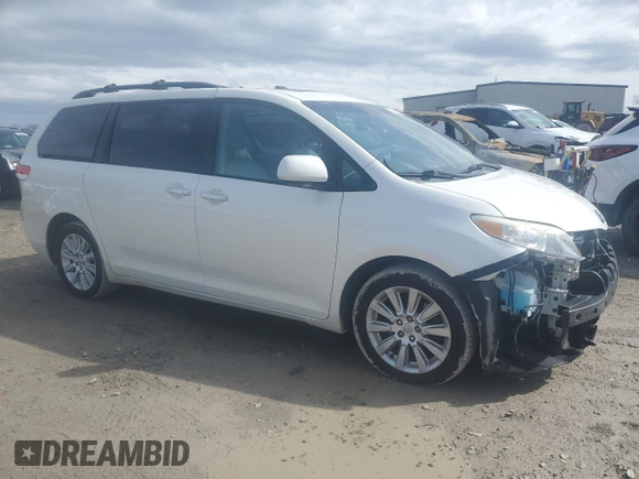 2011 Toyota Sienna XLE with VIN 5TDDK3DC8BS028811, listed as a Copart auction lot 51838095 with 114,506 mi miles and Salvage Title. Bid and sale history available at DreamBid. Image 4.