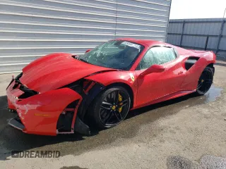 2018 Ferrari 488 z VIN ZFF80AMA1J0229687, wystawiony jako Copart lot #58090934 z przebiegiem Nie podano mil oraz Szkody całkowita. Historia ofert i sprzedaży dostępna na DreamBid. Obrazek 1.