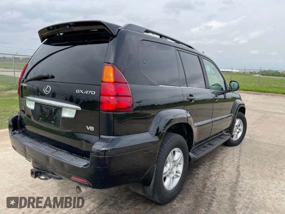 2007 Lexus GX with VIN JTJBT20X370130645, listed as a Copart auction lot 55162945 with 195,100 mi miles and Clean Title. Bid and sale history available at carsss.com. Image 4.