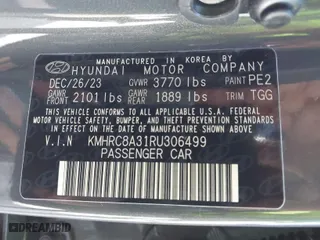 2024 Hyundai Venue SEL with VIN KMHRC8A31RU306499, listed as a IAAI auction lot 41536798 with NaN miles. Bid and sale history available at carsss.com. Image 9.