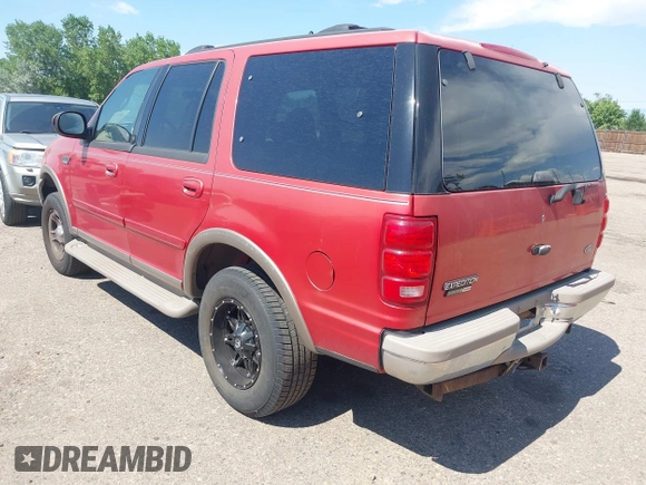 2001 Ford Expedition Eddie Bauer with VIN 1FMPU18LX1LA91135, listed as a IAAI auction lot 42737489 with 123,360 mi miles and . Bid and sale history available at DreamBid. Image 3.
