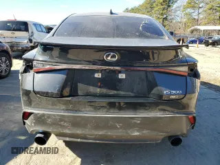 2021 Lexus IS with VIN JTHC81F22M5047297, listed as a Copart auction lot 88210705 with 29,038 mi miles and Salvage Title. Bid and sale history available at carsss.com. Image 6.