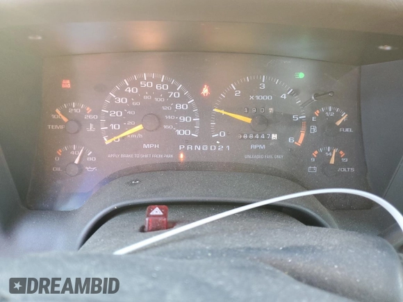 1997 GMC Sonoma SLS with VIN 1GTCS19X0V8510886, listed as a Copart auction lot 85332554 with 88,447 mi miles and Salvage Title. Bid and sale history available at carsss.com. Image 9.