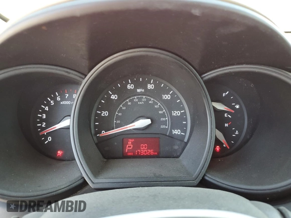 2014 Kia Rio LX with VIN KNADM4A35E6357844, listed as a Copart auction lot 55349705 with 173,026 mi miles and Clean Title. Bid and sale history available at DreamBid. Image 9.