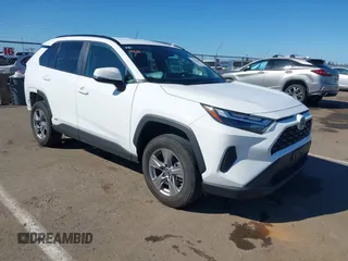 2023 Toyota RAV4 Hybrid LE with VIN 4T3MWRFV8PU097560, listed as a IAAI auction lot 41662609 with 21,004 mi miles. Bid and sale history available at carsss.com. Image 1.