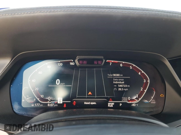 2019 BMW X5 xDrive40i with VIN 5UXCR6C51KLL09358, listed as a Copart auction lot 48351585 with 98,380 mi miles and Salvage Title. Bid and sale history available at carsss.com. Image 9.