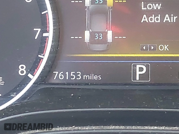 2017 Nissan Maxima SV with VIN 1N4AA6AP7HC438109, listed as a IAAI auction lot 41440985 with 76,153 mi miles. Bid and sale history available at carsss.com. Image 15.