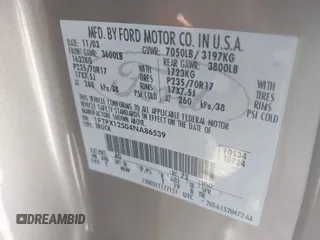 2004 Ford F-150 XL с VIN 1FTPX12504NA86539, выставлен на аукционе IAAI как лот 42235263 с пробегом 196 277 миль миль и . История ставок и продаж доступна на DreamBid. Изображение 9.