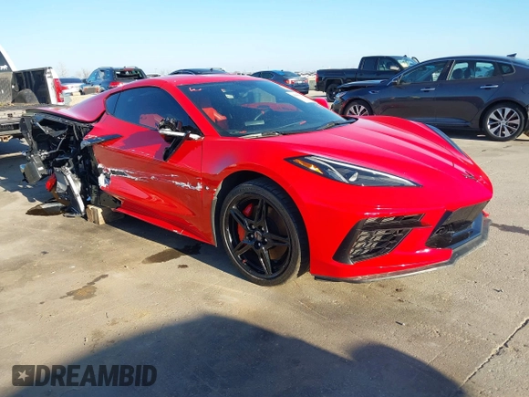 2021 Chevrolet Corvette 2LT with VIN 1G1YB2D42M5115027, listed as a IAAI auction lot 41484177 with 17,268 mi miles. Bid and sale history available at carsss.com. Image 1.