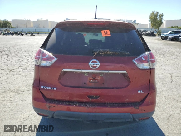 2016 Nissan Rogue SL with VIN 5N1AT2MT5GC814404, listed as a Copart auction lot 56337165 with 265,898 mi miles and Clean Title. Bid and sale history available at DreamBid. Image 6.