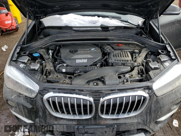 2017 BMW X1 xDrive28i with VIN WBXHT3C37H5F87237, listed as a Copart auction lot 46151025 with 34,297 mi miles and Salvage Title. Bid and sale history available at carsss.com. Image 12.