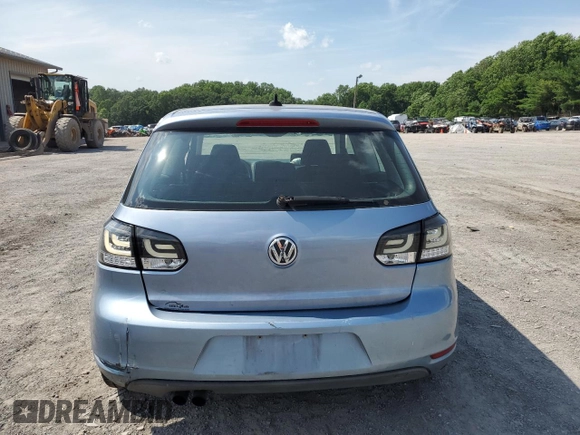 2012 Volkswagen Golf w/Conv & Sunroof with VIN WVWBB7AJ3CW139964, listed as a Copart auction lot 61298795 with 128,891 mi miles and Salvage title. Bid and sale history available at DreamBid. Image 6.