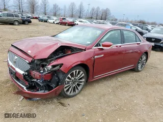 2017 Lincoln Continental Select with VIN 1LN6L9SP9H5610652, listed as a Copart auction lot 41947913 with 30739 miles. Bid and sale history available at carsss.com. Image 1.
