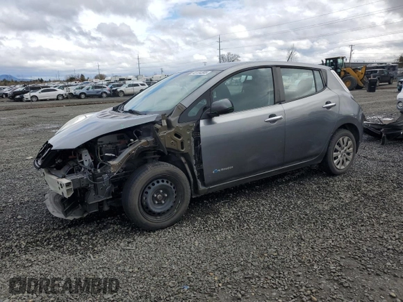 2015 Nissan LEAF S with VIN 1N4AZ0CP1FC331217, listed as a Copart auction lot 48134395 with 51,884 mi miles and Salvage Title. Bid and sale history available at DreamBid. Image 1.