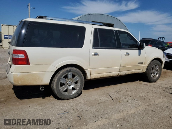 2008 Ford Expedition EL Limited with VIN 1FMFK19598LA22075, listed as a Copart auction lot 72592604 with 291,889 mi miles and Salvage Title. Bid and sale history available at carsss.com. Image 3.