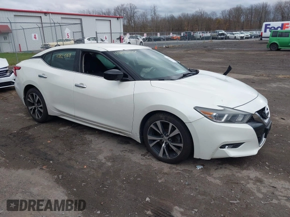 2017 Nissan Maxima SV with VIN 1N4AA6AP5HC447844, listed as a IAAI auction lot 40824768 with 90,488 mi miles. Bid and sale history available at carsss.com. Image 1.
