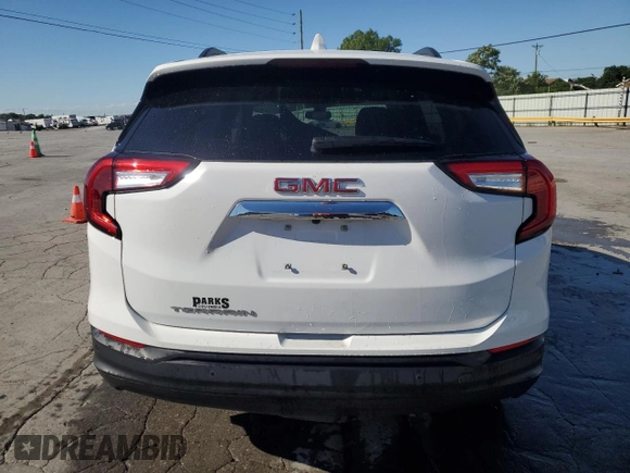 2024 GMC Terrain SLE with VIN 3GKALMEG3RL326484, listed as a Copart auction lot 58089895 with 14,497 mi miles and Salvage title. Bid and sale history available at DreamBid. Image 6.