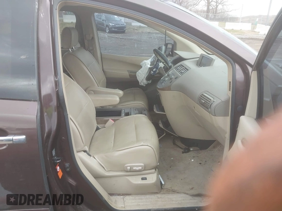 2007 Nissan Quest S with VIN 5N1BV28U77N107942, listed as a IAAI auction lot 41531962 with 179,808 mi miles. Bid and sale history available at carsss.com. Image 5.