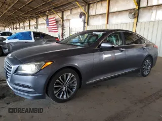 2015 Hyundai Genesis 3.8L with VIN KMHGN4JEXFU089025, listed as a Copart auction lot 55453065 with 96,134 mi miles and Clean Title. Bid and sale history available at carsss.com. Image 1.