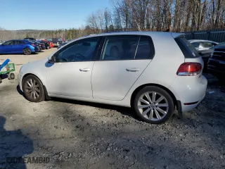 2013 Volkswagen Golf TDI w/Sunroof & Nav with VIN WVWNM7AJ4DW126519, listed as a Copart auction lot 81558904 with 208,280 mi miles and Salvage Title. Bid and sale history available at carsss.com. Image 2.