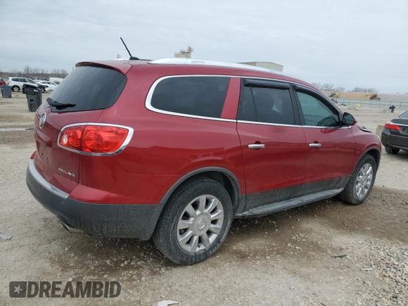 2012 Buick Enclave Leather with VIN 5GAKRCED0CJ175036, listed as a Copart auction lot 50135675 with 137,036 mi miles and Salvage Title. Bid and sale history available at carsss.com. Image 3.