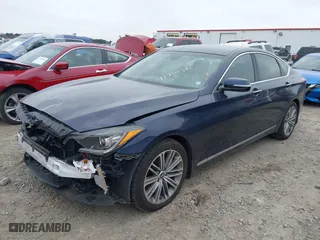 2019 Genesis G80 3.8L with VIN KMHGN4JE2KU299404, listed as a IAAI auction lot 41750391 with 66,156 mi miles. Bid and sale history available at carsss.com. Image 2.