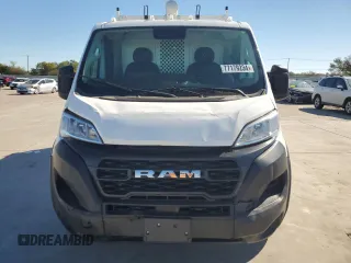 2023 Ram ProMaster Cargo with VIN 3C6LRVVG5PE527224, listed as a Copart auction lot 77179234 with 33,804 mi miles and Salvage Title. Bid and sale history available at DreamBid. Image 5.