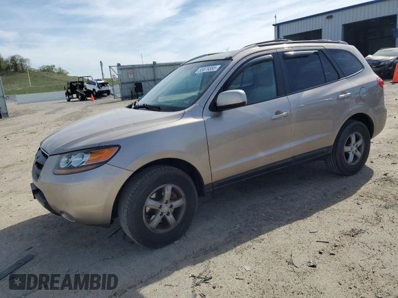 2007 Hyundai Santa Fe GLS with VIN 5NMSG13D77H041762, listed as a Copart auction lot 55879385 with 96,665 mi miles and Non repairable. Bid and sale history available at DreamBid. Image 1.