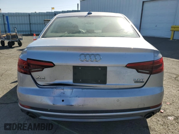 2017 Audi A4 Premium Plus with VIN WAUENAF48HN009340, listed as a Copart auction lot 54080165 with 120,977 mi miles and Salvage title. Bid and sale history available at DreamBid. Image 6.
