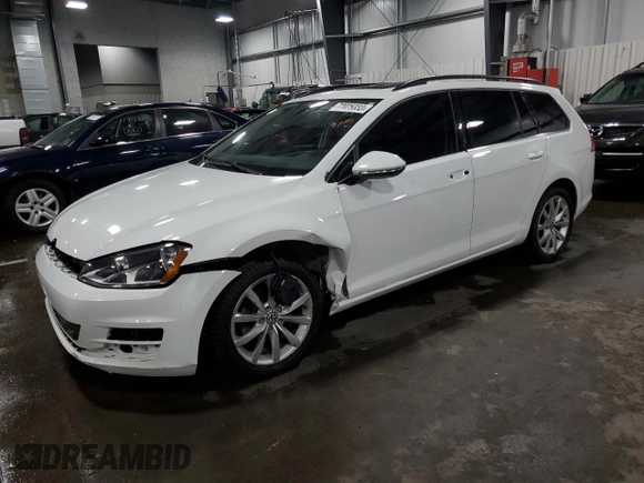 2016 Volkswagen Golf SportWagen TSI S with VIN 3VWC17AU2GM516997, listed as a Copart auction lot 72025333 with 66,515 mi miles. Bid and sale history available at carsss.com. Image 1.
