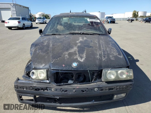 1995 BMW 3 Series 325i with VIN WBACB3320SFE20623, listed as a Copart auction lot 46693585 with 0 mi miles and Salvage Title. Bid and sale history available at carsss.com. Image 5.