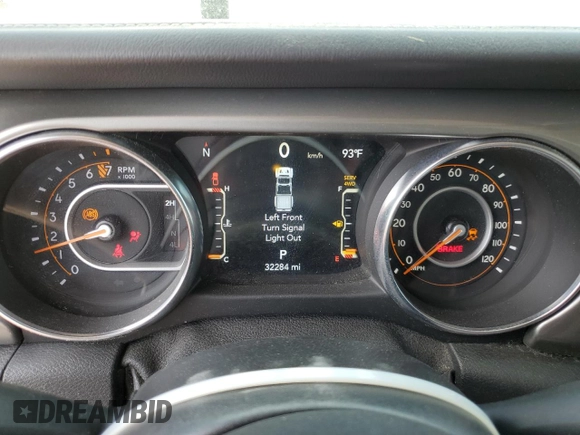 2021 Jeep Gladiator Overland z VIN 1C6HJTFG0ML574762, wystawiony jako Copart lot #54728225 z przebiegiem 32 284 mil mil oraz Szkoda całkowita • Salvage title. Historia ofert i sprzedaży dostępna na DreamBid. Obrazek 9.