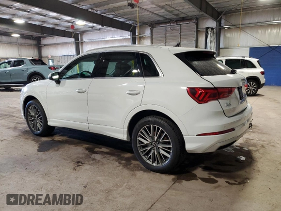 2022 Audi Q3 Premium with VIN WA1AUCF39N1047969, listed as a Copart auction lot 70757204 with 30,800 mi miles and Salvage Title. Bid and sale history available at carsss.com. Image 2.
