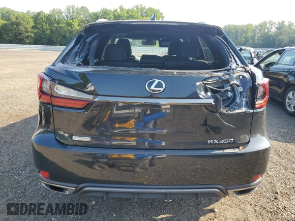 2022 Lexus RX 350 F Sport with VIN 2T2SZMDA6NC333238, listed as a Copart auction lot 62311605 with 57,786 mi miles and Salvage title. Bid and sale history available at DreamBid. Image 6.