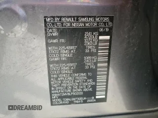 2020 Nissan Rogue SV z VIN KNMAT2MV8LP502103, wystawiony jako Copart lot #54402545 z przebiegiem 145 001 mil mil oraz Szkoda całkowita • Salvage title. Historia ofert i sprzedaży dostępna na DreamBid. Obrazek 13.