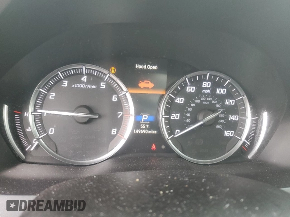 2020 Acura MDX with VIN 5J8YD4H31LL004964, listed as a Copart auction lot 59513815 with 149,690 mi miles and Salvage title. Bid and sale history available at DreamBid. Image 9.