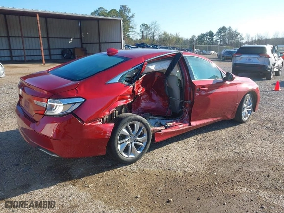 2018 Honda Accord Sedan LX 1.5T with VIN 1HGCV1F14JA054290, listed as a IAAI auction lot 41806379 with 57,006 mi miles. Bid and sale history available at carsss.com. Image 4.