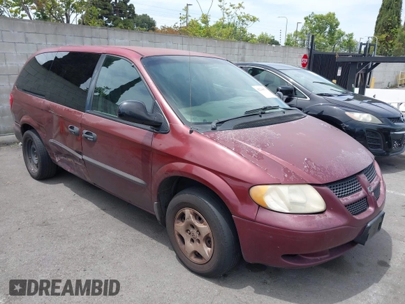 2003 Dodge Caravan SE with VIN 1D4GP24323B191717, listed as a IAAI auction lot 42244570 with 196,254 mi miles and . Bid and sale history available at DreamBid. Image 1.