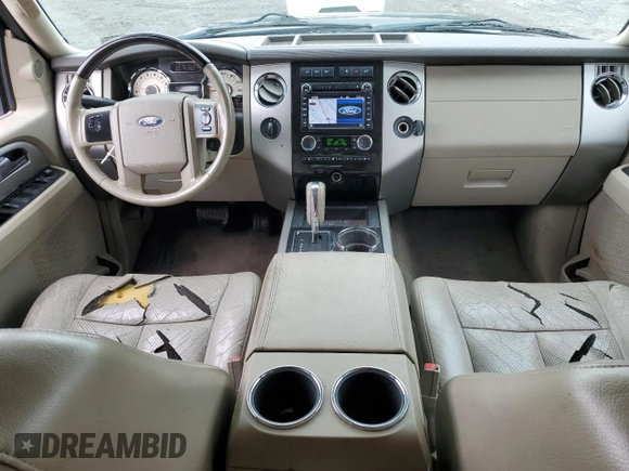 2011 Ford Expedition Limited with VIN 1FMJU2A57BEF27596, listed as a Copart auction lot 60077875 with 198,459 mi miles and Salvage title. Bid and sale history available at DreamBid. Image 8.