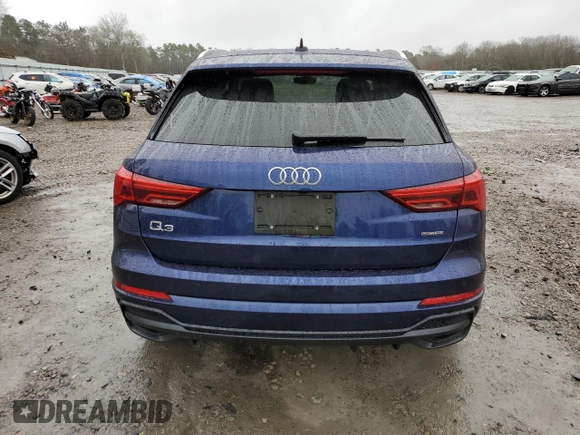 2021 Audi Q3 S line Premium Plus with VIN WA1EECF38M1001871, listed as a Copart auction lot 39747293 with 29,219 mi miles. Bid and sale history available at carsss.com. Image 6.