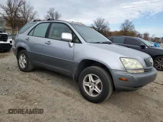 2001 Lexus RX 300 with VIN JTJHF10U510206858, listed as a Copart auction lot 80909304 with 219,722 mi miles and Salvage Title. Bid and sale history available at carsss.com. Image 4.